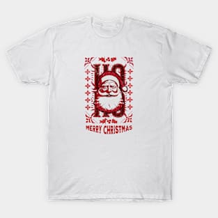 vintage Santa Claus face T-Shirt